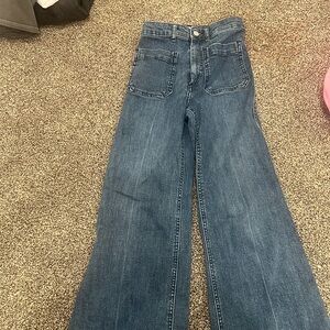 H&M blue bootcut jeans